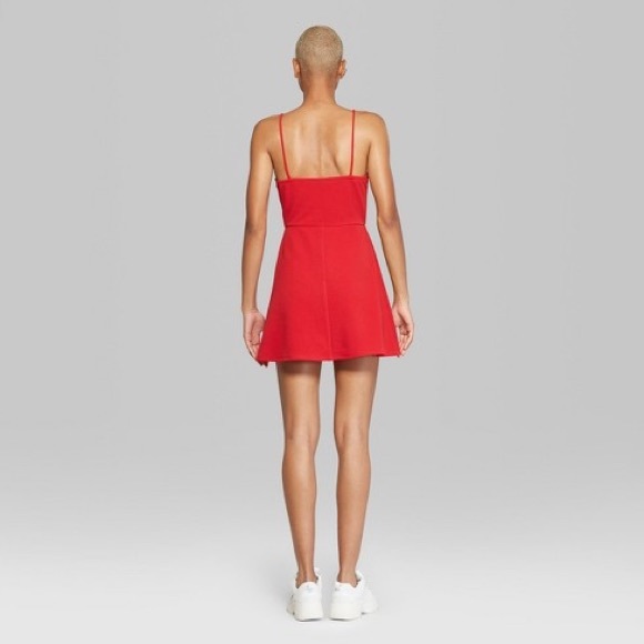 NWT Women’s square neck strappy knit dress - Picture 3 of 3